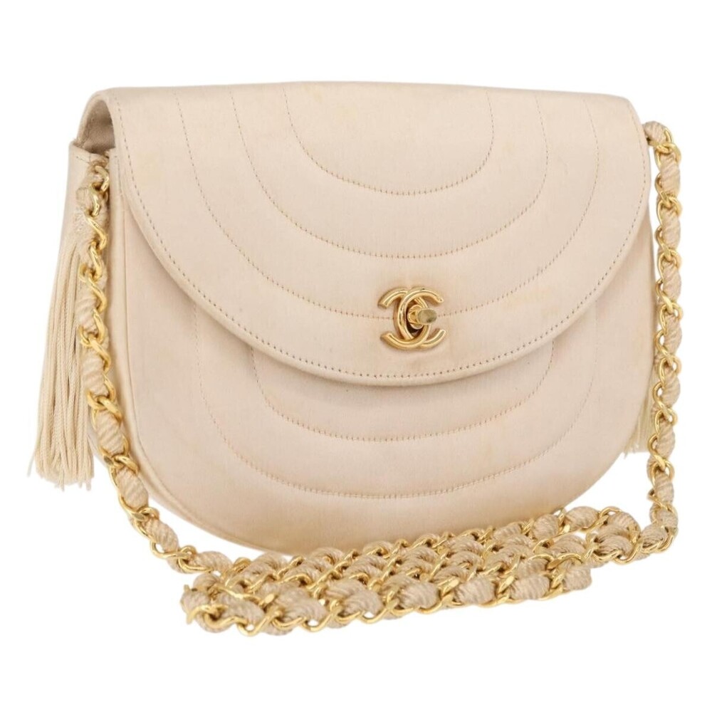 Chanel Vintage Round Flap Satin